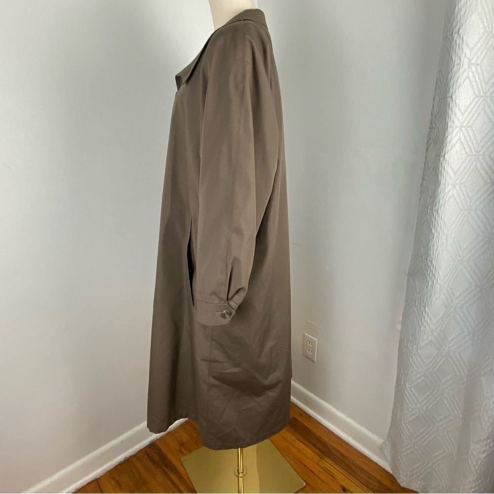 Vintage Winning Edge Womens Tan Trench Coat All-weather Office Career Academia - Picture 10 of 15